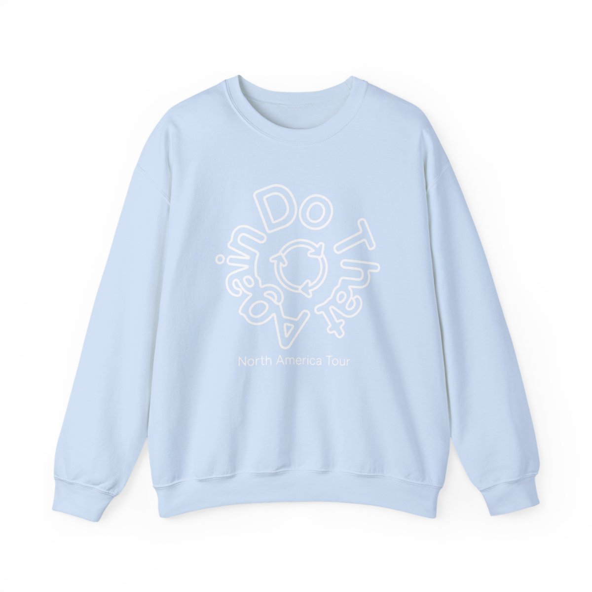 Do They Agree North America Tour Crewneck Sweatshirt | Band Tour Logo | Malcolm Todd - alternate angle 2, merchandise