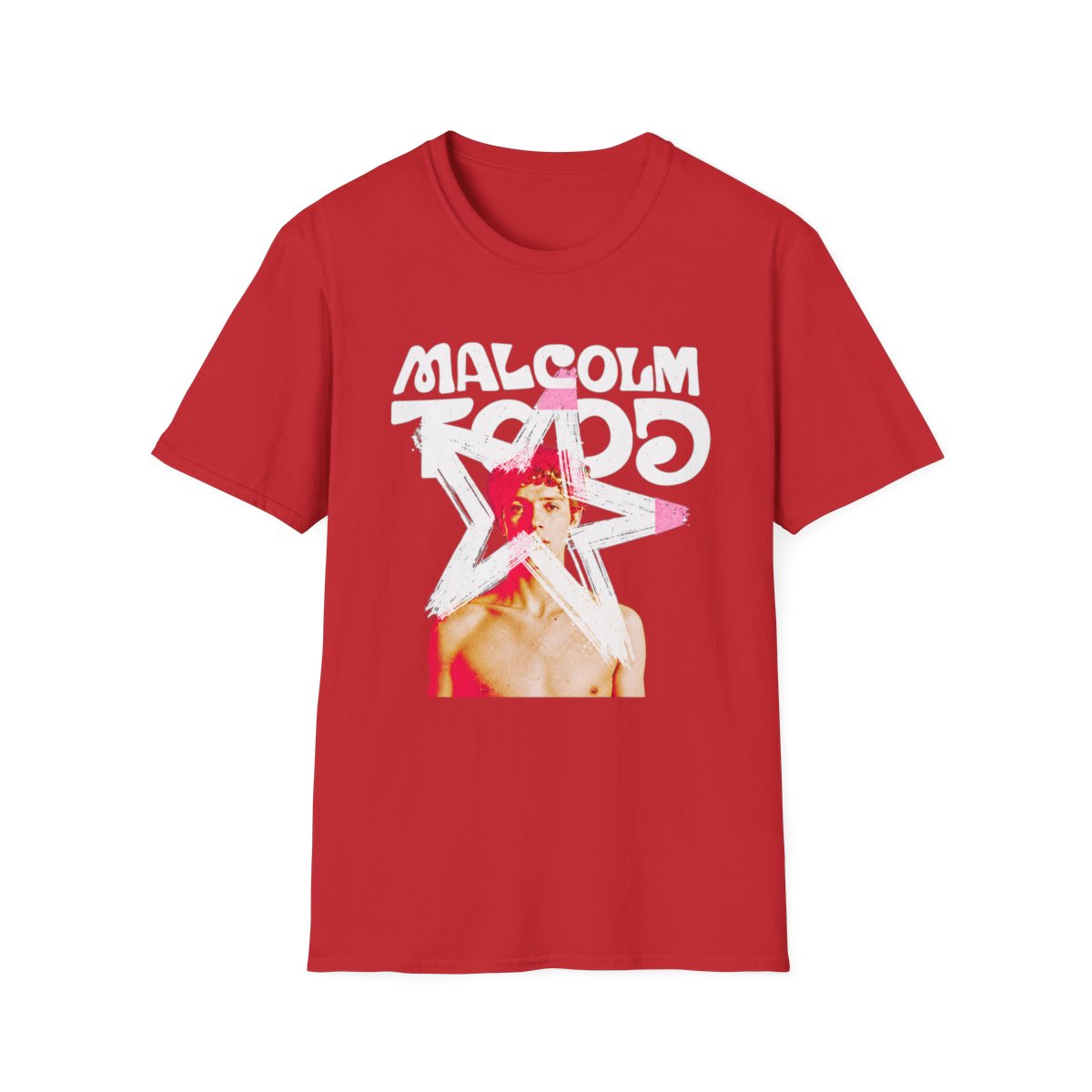 Malcolm Todd Star Portrait T-Shirt | Retro Photo Graphic Tee | Malcolm Todd - alternate angle 3, merchandise