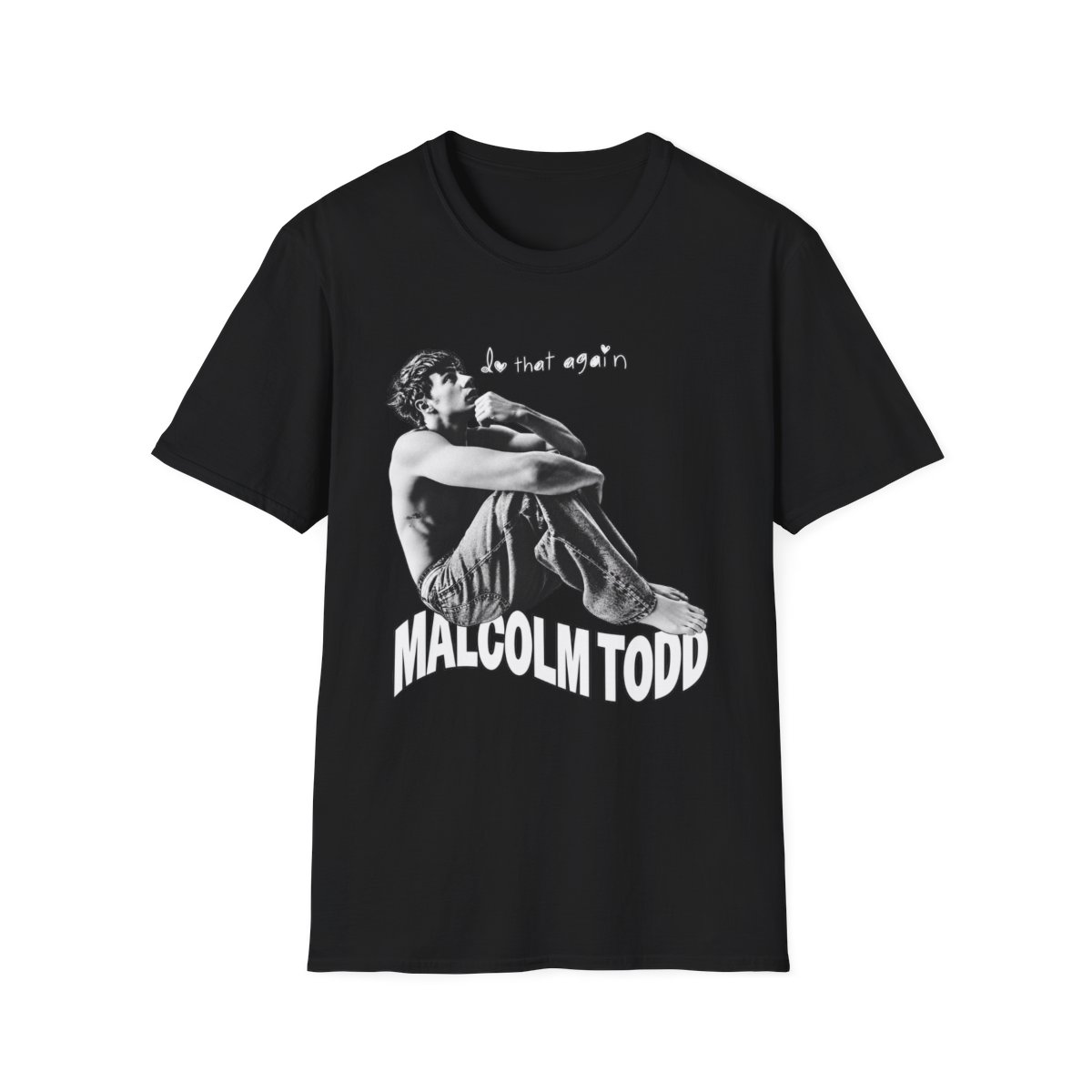Malcolm Todd portrait T-Shirt | black and white musician graphic | Malcolm Todd