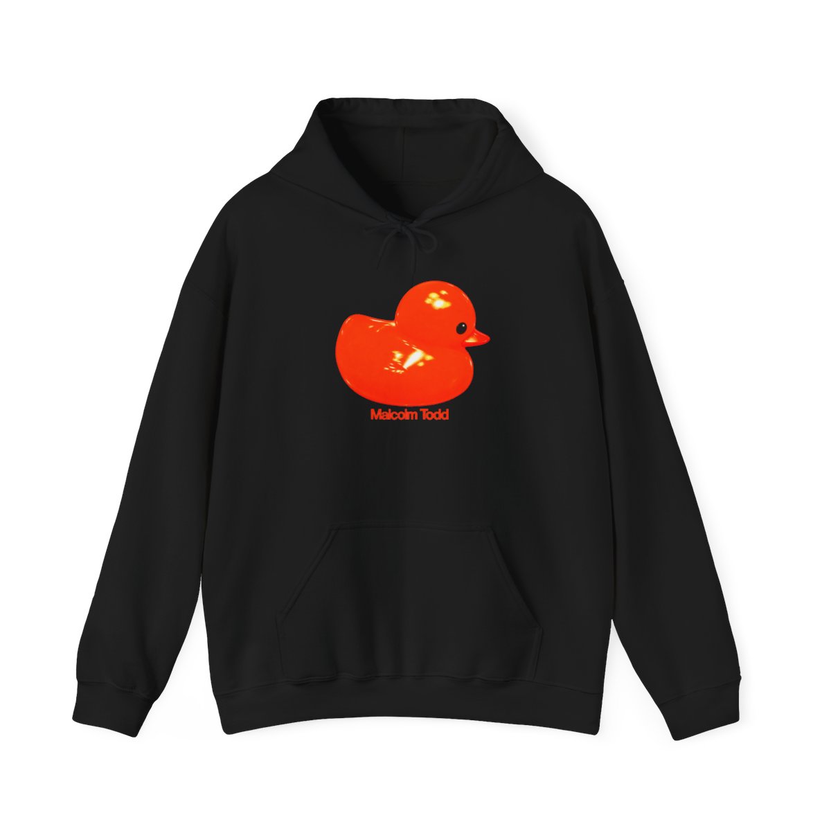 Orange Rubber Duck Hoodie | Neon Duck Illustration | Malcolm Todd